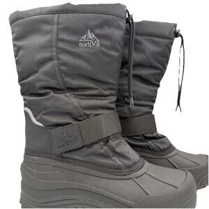 Nortiv8 Quebec Insulated Hiking Snow Winter Men's Boots sz 10 Black 200g
